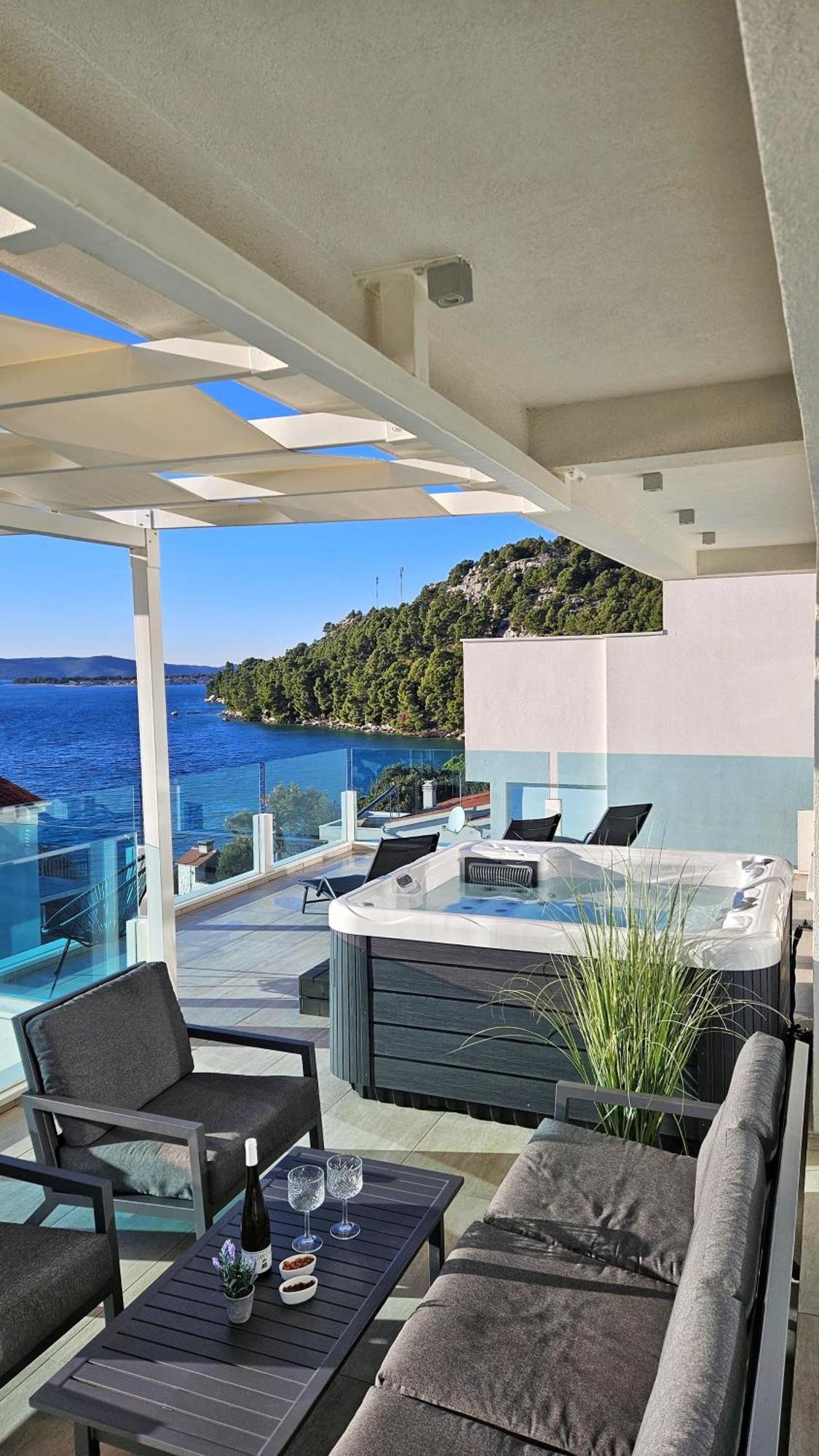 Villa Aqua Žaborić Exteriér fotografie
