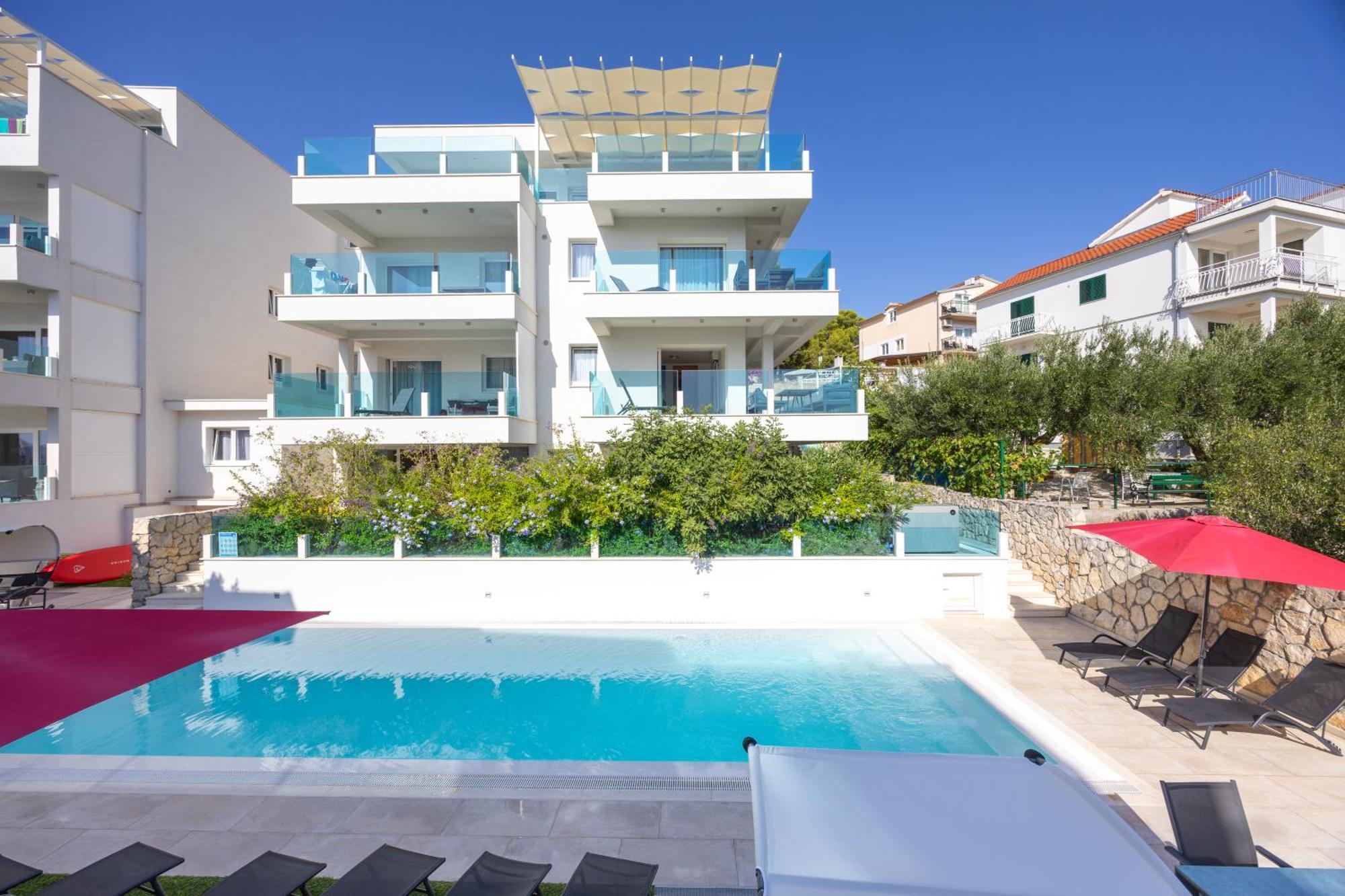Villa Aqua Žaborić Exteriér fotografie