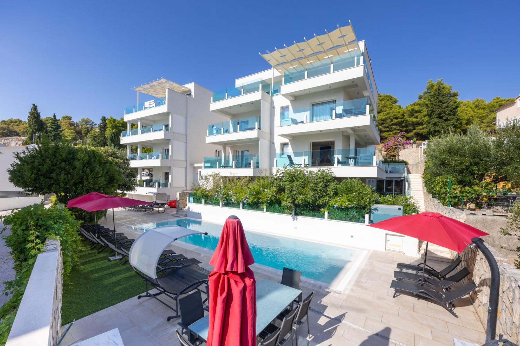 Villa Aqua Žaborić Exteriér fotografie